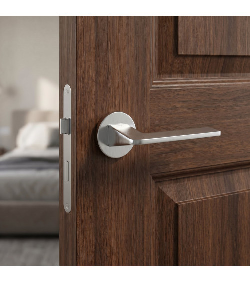 Brushed chrome Vava door handle design handle