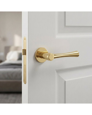 Modern Polished Gold Door Handle - MADLEN Model