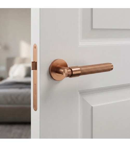 Copper door handle OVAL 1743 design handle