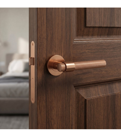 Copper door handle OVAL 1743 design handle