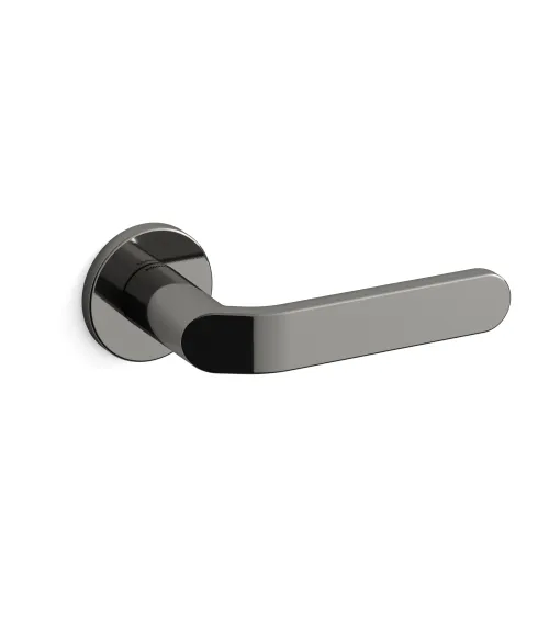 Black nickel door handle Mandelli Callas designer handle