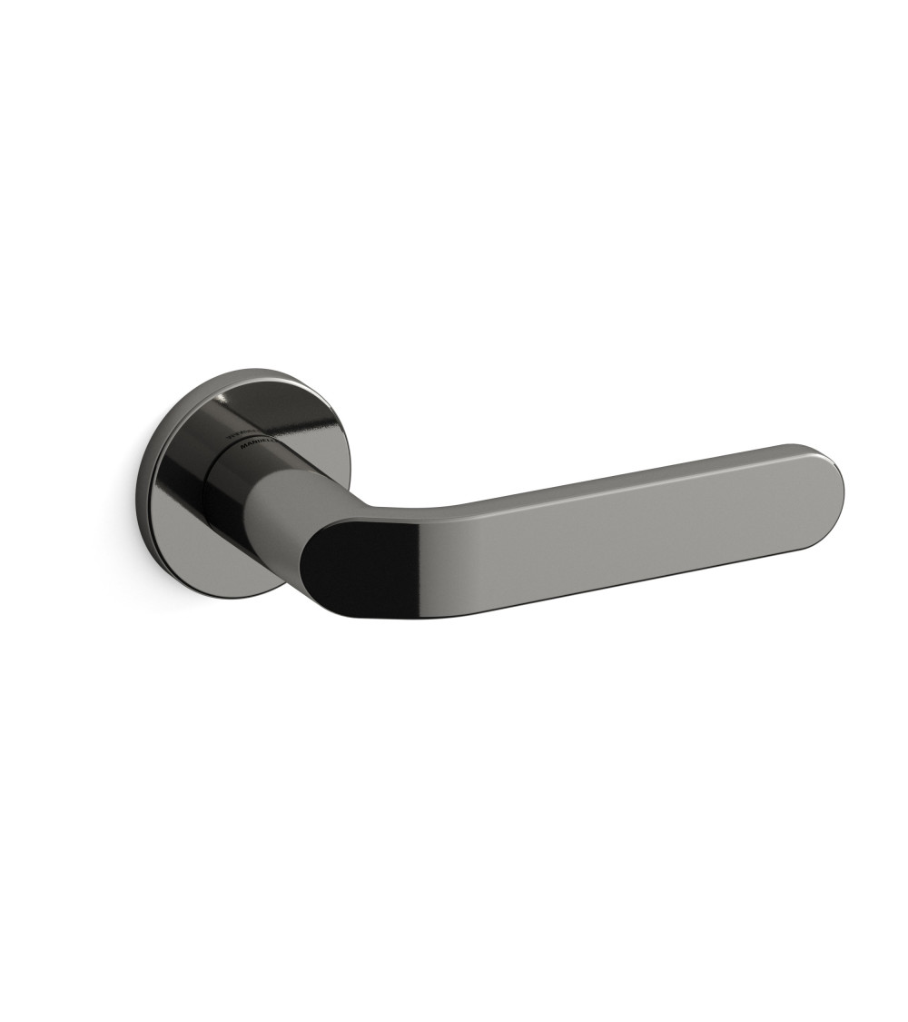 Black nickel door handle Mandelli Callas designer handle