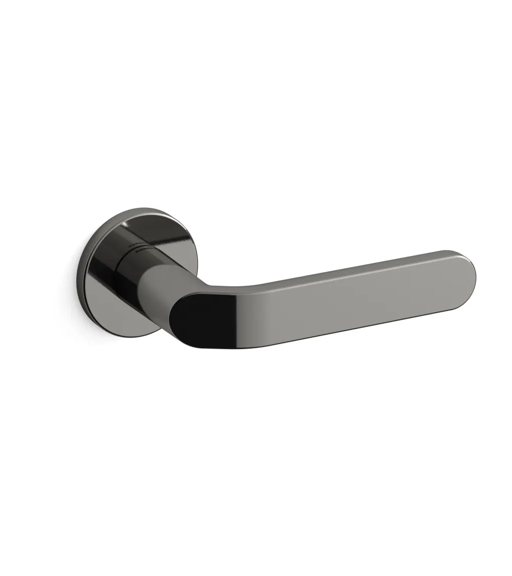 Black nickel door handle Mandelli Callas designer handle