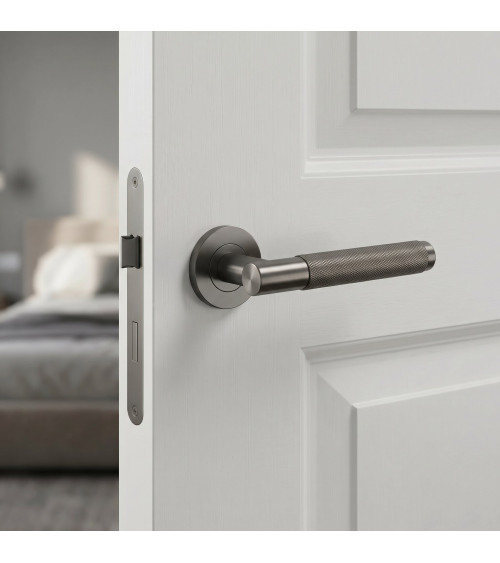 OVAL 1741 graphite door handle design handle
