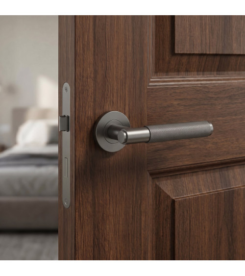 OVAL 1741 graphite door handle design handle
