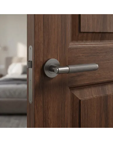 Refined and Elegant Graphite Door Handle – Oval 1741 Model