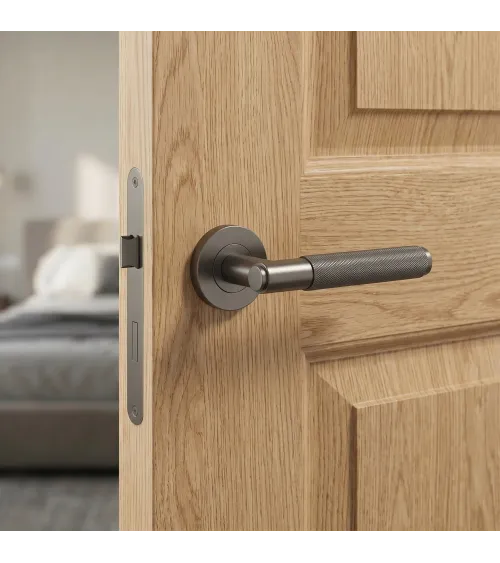 OVAL 1741 graphite door handle design handle