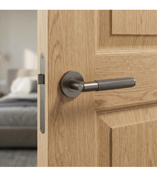 OVAL 1741 graphite door handle design handle