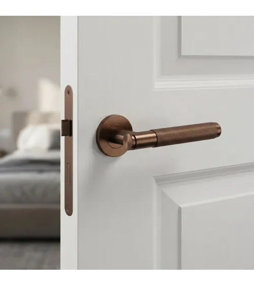 Copper door handle OVAL 1741 design handle
