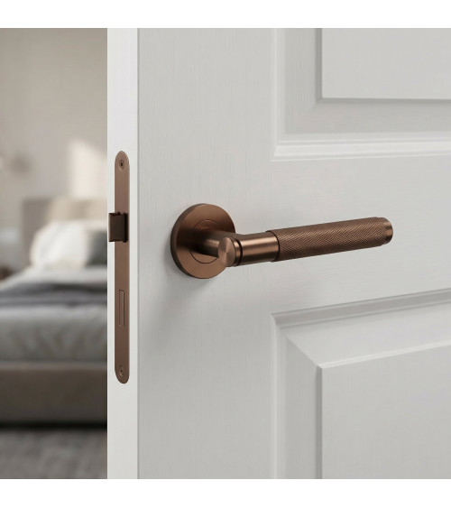Copper door handle OVAL 1741 design handle