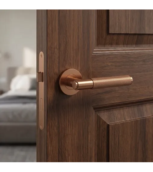Copper door handle OVAL 1741 design handle