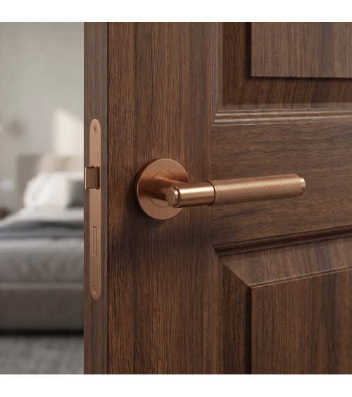 Copper door handle OVAL 1741 design handle