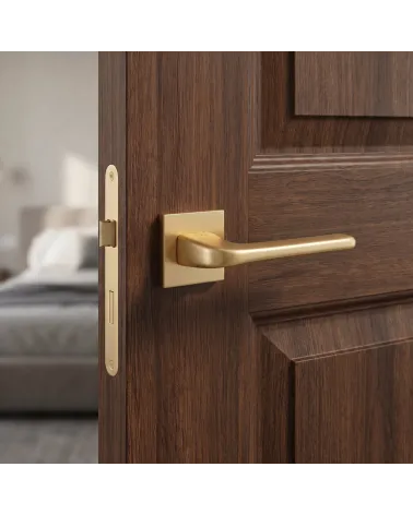 The solo matt gold door handle