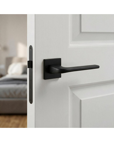 The solo black door handle