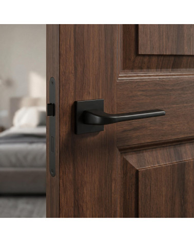 The solo black door handle