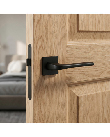 The solo black door handle