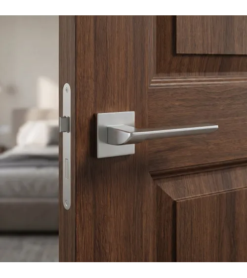 Satin nickel BIRA design door handle