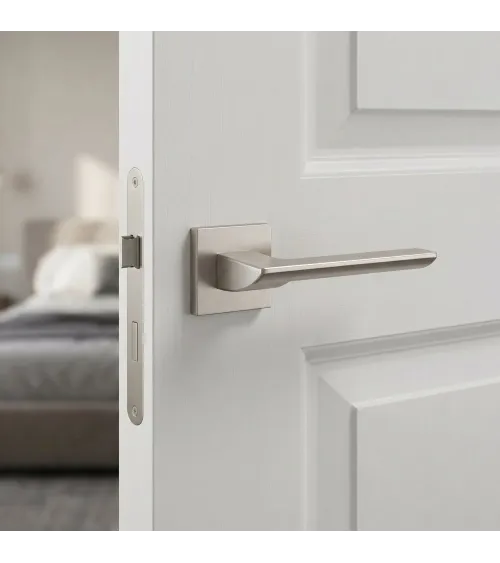 Satin nickel BIRA design door handle