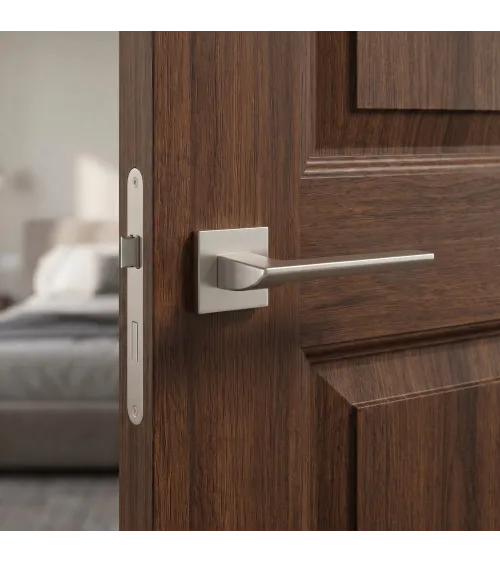 Satin nickel BIRA design door handle