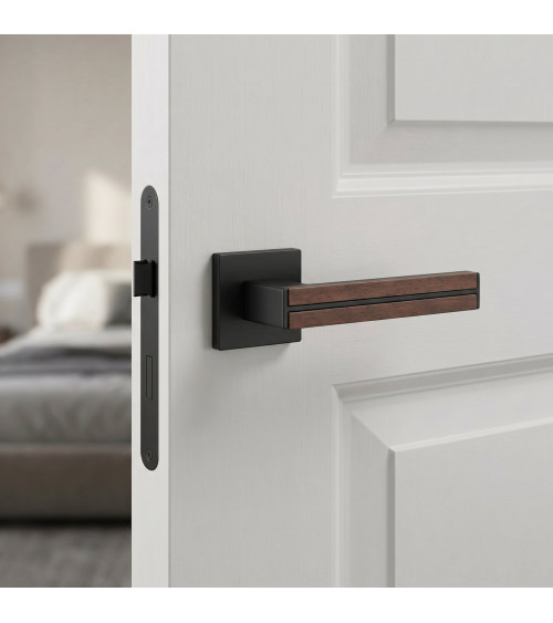 IMPERATA sandalwood and black door handle design handle