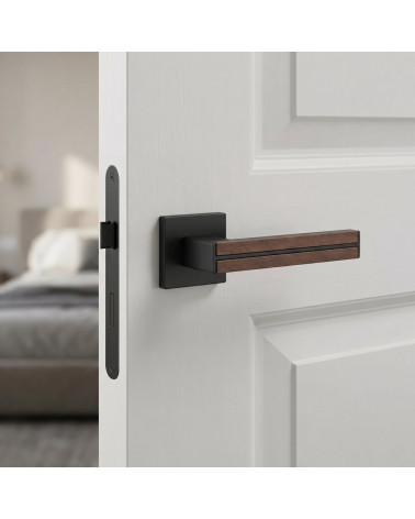 IMPERATA sandalwood and black door handles