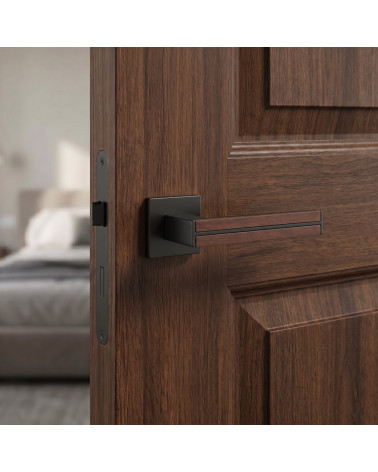 IMPERATA sandalwood and black door handles