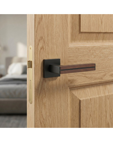 IMPERATA sandalwood and black door handles