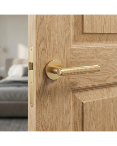 Matt Gold Door Handle, Subtle and Prestigious - KERRIA Model