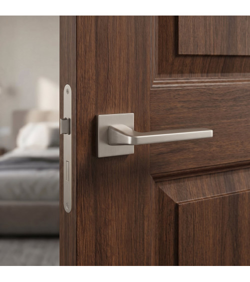 ERBA satin nickel door handle designer handle