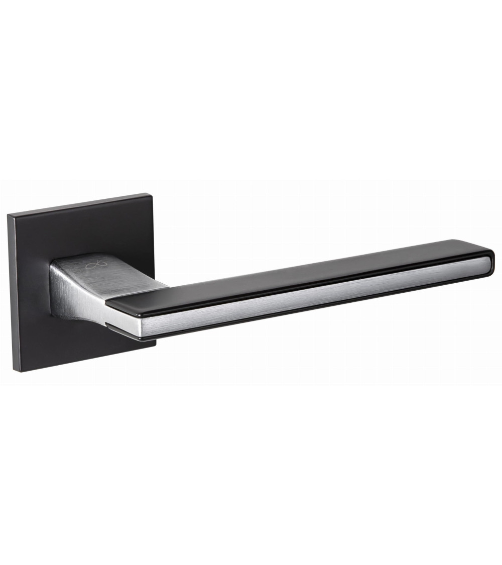 Black NICOLA square door handle - design handle