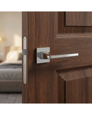 Polished Chrome Door Handle for a Mirror Finish - ERBA Model