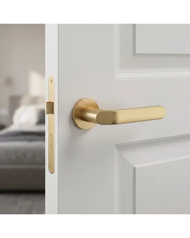 Mandelli Callas matt gold door handles