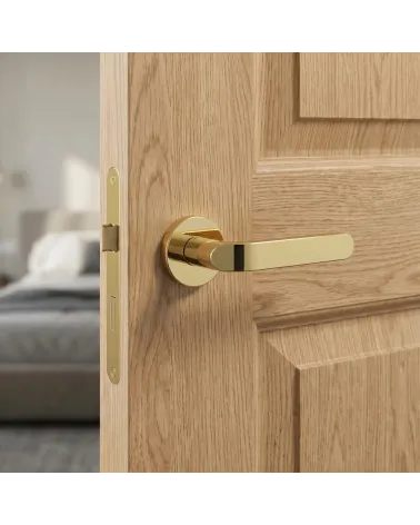 Brass Door Handles Mandelli Callas 100% Italian