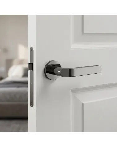 Mandelli Callas black nickel door handles