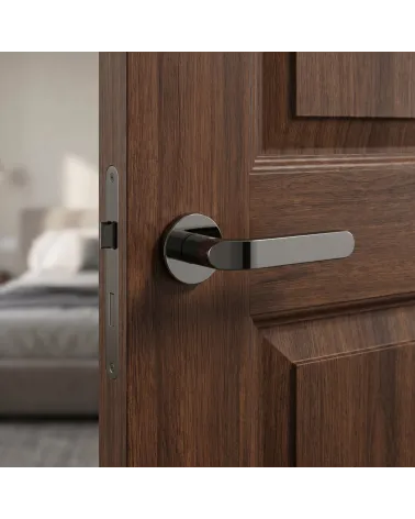 Mandelli Callas black nickel door handles