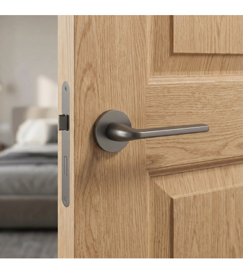 OLEANDRO graphite door handle design ironmongery