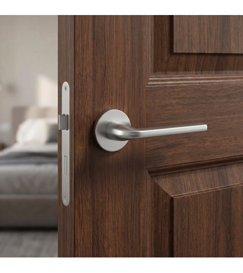 OLEANDRO satin chrome door handle design handle