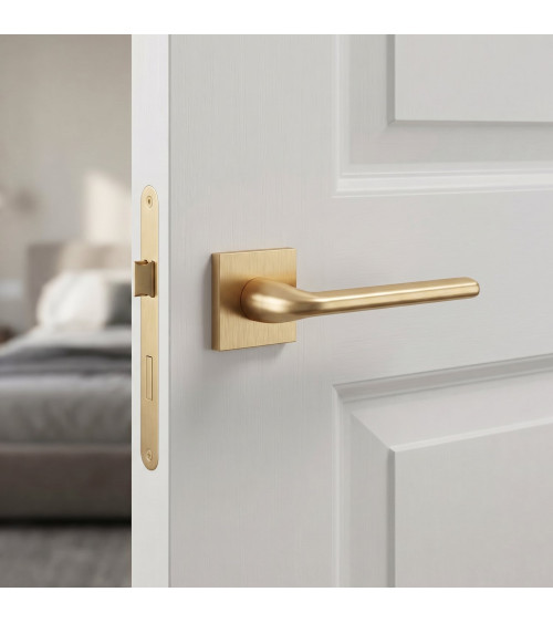 Matte gold Scandi slim design door handle