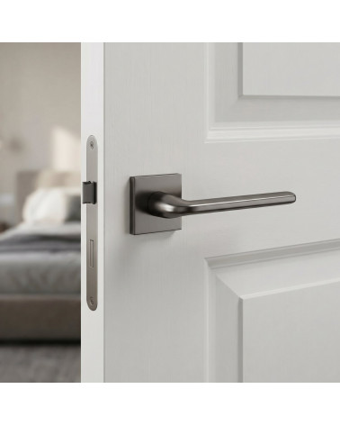 Graphite Scandi Square Slim Door Handles