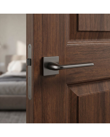 Graphite Scandi Square Slim Door Handles