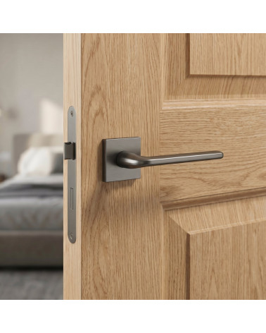 Graphite Scandi Square Slim Door Handles