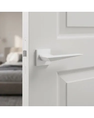 Blade White Door Handles