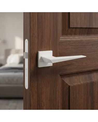 Blade White Door Handles