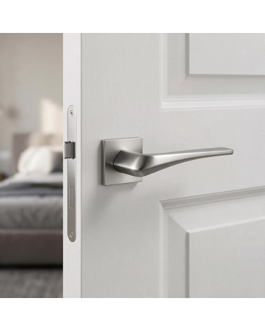 Heavy Satin Chrome Door Handles
