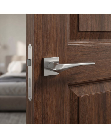 Heavy Satin Chrome Door Handles