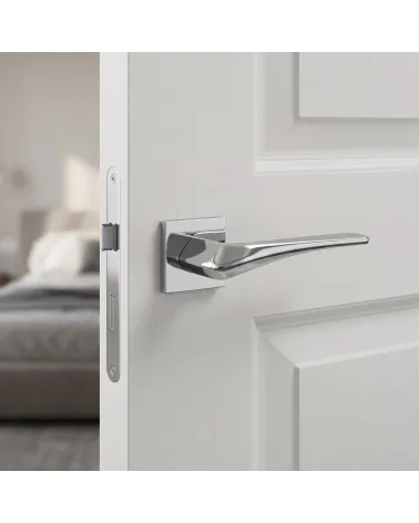 Heavy polished chrome door handles