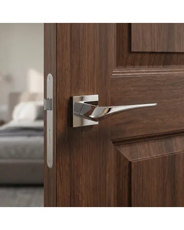 Heavy polished chrome door handles