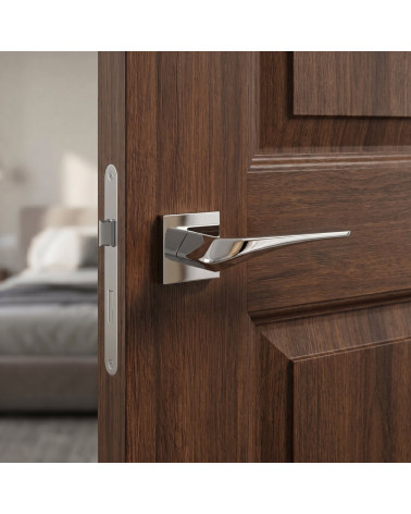 Polished chrome door handles Heavy