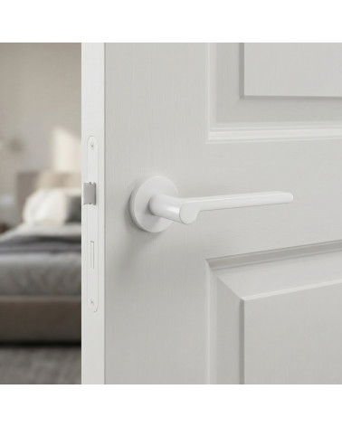 White Pandora Round Door Handles