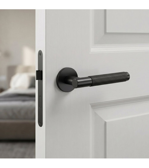 MOLINIA matt black door handle designer handle